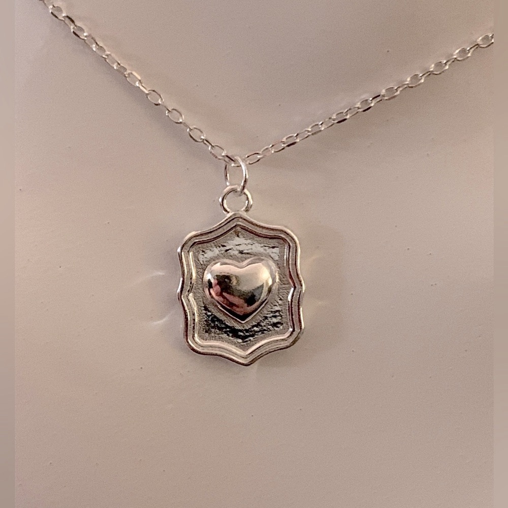 Sterling silver .925 Pendant Heart Necklace